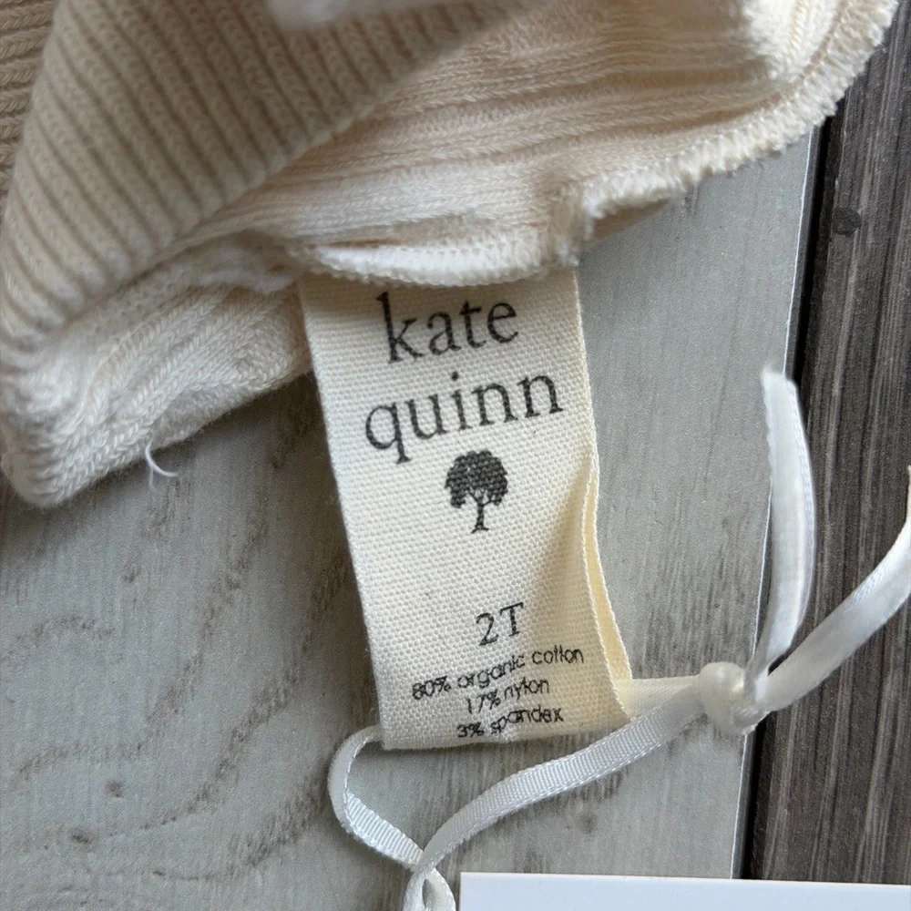 Kate Quinn Ivory Cable Knit Baby Hat